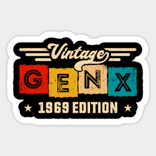 Gen X | GenerationX | Gen Xer | Born 1969 | 1969 Birthday Sticker